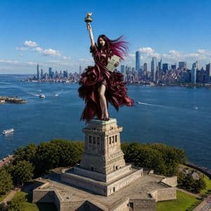 Statue of Liberty Persona Transformation - AI image template preview