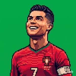 Retro Pixel Art Profile Picture - AI image template preview