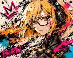 Graffiti Ink Animation Style - AI image template preview