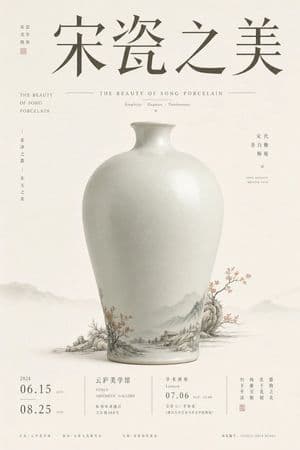 Song Porcelain Exhibition Poster - AI image template preview