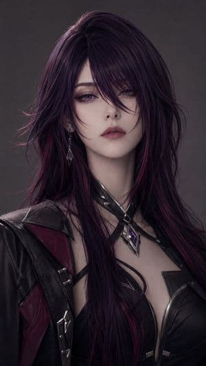 Censored Gothic Rogue Portrait - AI image template preview