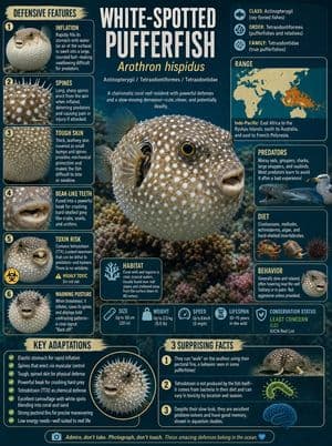 White-Spotted Pufferfish Scientific Plate preview