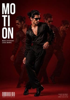 Fashion Editorial Magazine Cover with Motion Trails preview