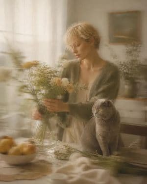 Dreamlike Motion Blur Fine Art Photography - AI image template preview
