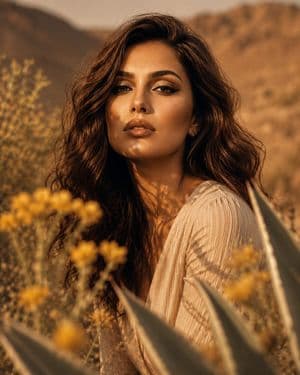 Luxury Beauty Editorial Close-up - AI image template preview