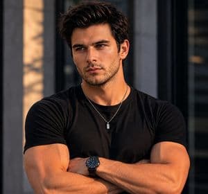 Urban Lifestyle Male Portrait - AI image template preview