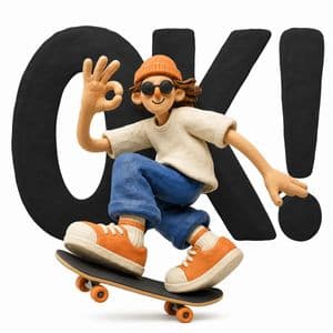 Clay Stop-Motion Character - AI image template preview