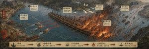 Historic Battle Visualization Scroll - AI image template preview