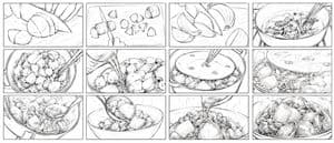 Nikujaga Anime Cooking Storyboard - AI image template preview