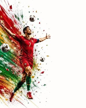 Wide Sports Poster Celebration - AI image template preview