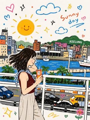 Playful Childlike Doodle Illustration - AI image template preview