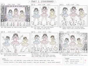 Cute Colored Pencil Storyboard Sheet - AI image template preview