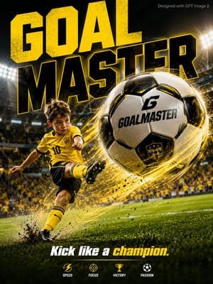 Vibrant Sports Advertisement Poster - AI image template preview