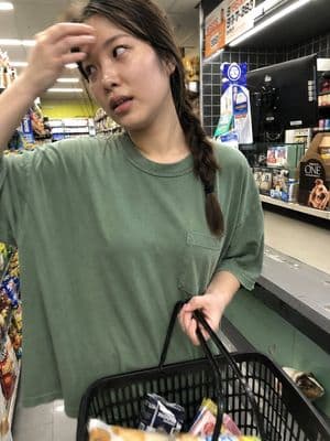 Candid Convenience Store iPhone Photo - AI image template preview