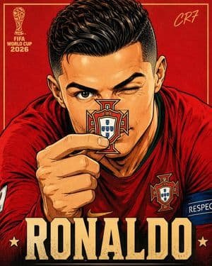 FIFA World Cup Anime Poster - AI image template preview