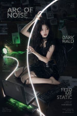 Dark Cyber-Goth Angel Poster - AI image template preview
