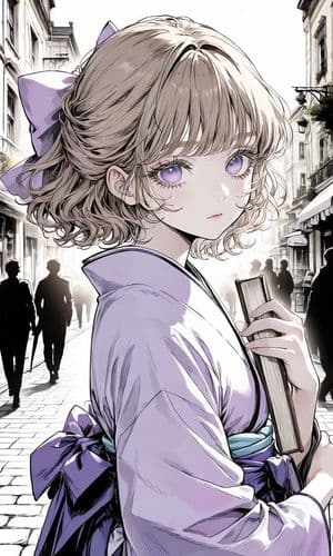 Taisho Romantic Anime Avatar - AI image template preview