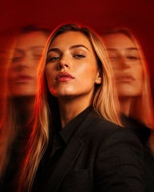 Cinematic Triple Exposure Portrait - AI image template preview