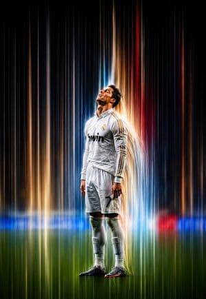 Premium Pixel Stretch Art Transformation - AI image template preview