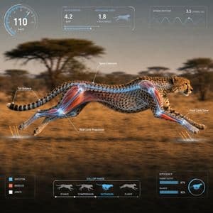 Scientific Animal Motion Analysis HUD - AI image template preview