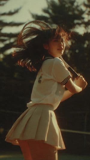 90s Japanese Film Tennis Match - AI image template preview