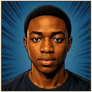 Cosmic Comic Portrait - AI image template preview