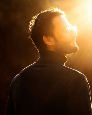 Cinematic Golden Hour Backlit Portrait - AI image template preview
