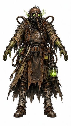 Steampunk Plague Alchemist Character preview