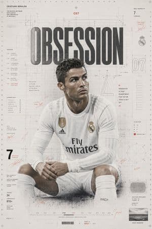 Cristiano Ronaldo Obsession Poster - AI image template preview