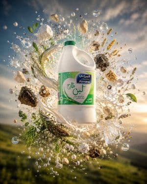 Floating Almarai Milk Splash Ad preview