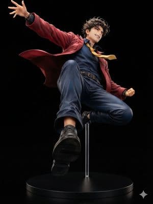 Dynamic Anime Hero Figure Render - AI image template preview
