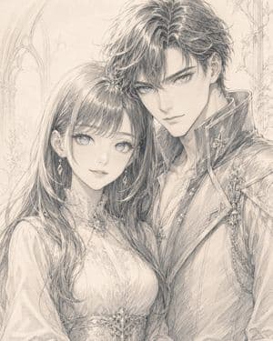 Monochrome Fantasy Noble Couple preview