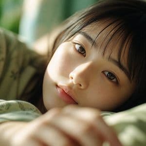Morning Light Bedside Portrait - AI image template preview