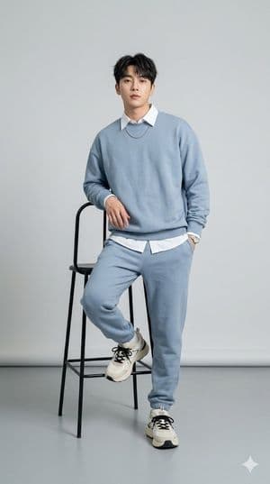 K-Fashion Studio Portrait - AI image template preview