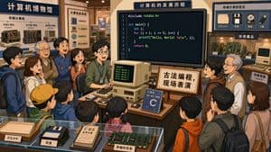 Computer Museum Coding Demo - AI image template preview