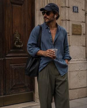Candid Street Style Fashion Photography - AI image template preview