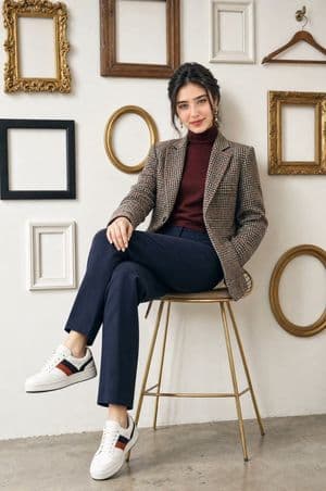 Editorial Fashion Lookbook Portrait - AI image template preview