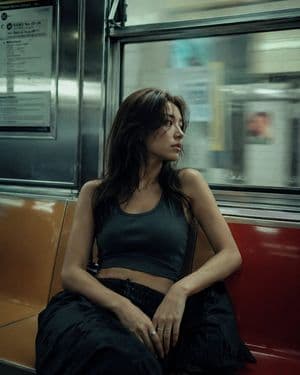 Cinematic Subway Portrait - AI image template preview