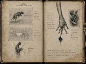 Fear Sketchbook Spread - AI image template preview