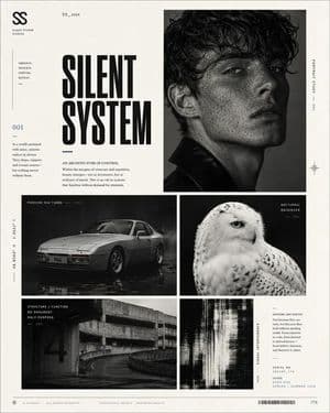 Avant-Garde Modular Graphic Design Poster - AI image template preview