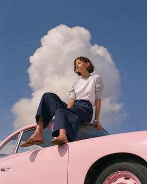Vintage Porsche Fashion Editorial - AI image template preview