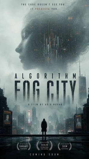 Algorithm Fog City Movie Poster - AI image template preview