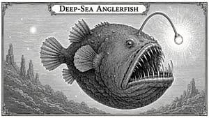 Banknote Engraving Deep Sea Creatures - AI image template preview