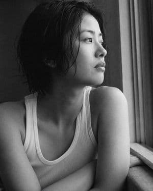 Black and White Japanese Portrait - AI image template preview