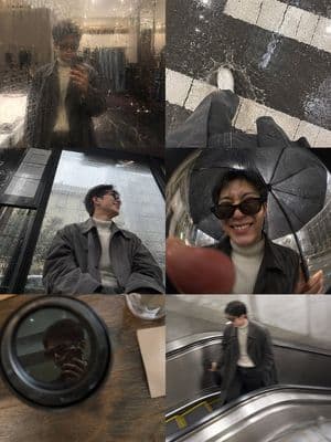 Rainy Afternoon Photo Collage - AI image template preview