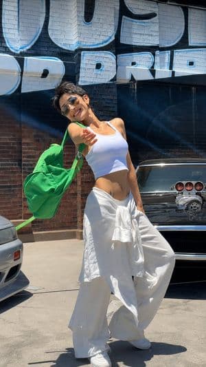 Urban Summer Street Style Portrait - AI image template preview