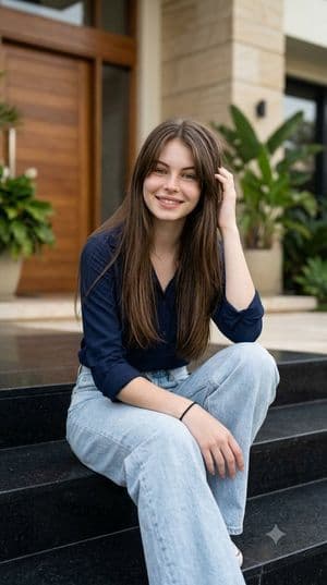 Luxury Home Lifestyle Portrait - AI image template preview