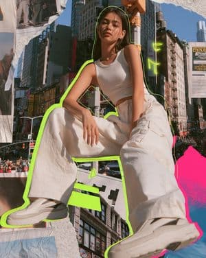 Urban Mixed Media Collage - AI image template preview