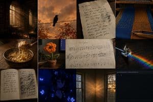 Dark Academia AI Moodboard Collage preview