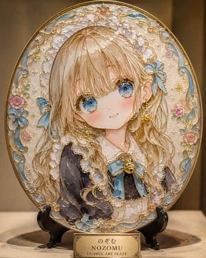 Cloisonné Anime Art Plate preview